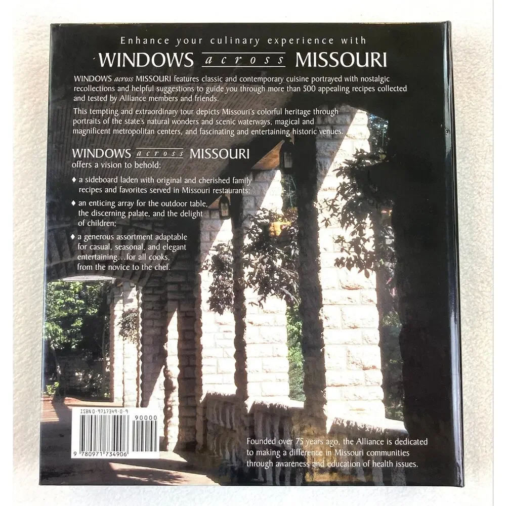 Windows Across Missouri A Culinary View Cookbook ISBN 0971734909 Vintage 2002